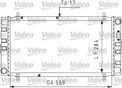 воден радиатор VALEO 730578