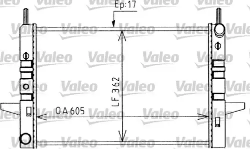 воден радиатор VALEO 730590