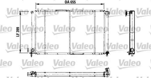 воден радиатор VALEO 730621