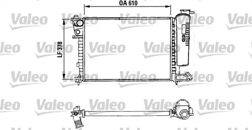 воден радиатор VALEO 730630