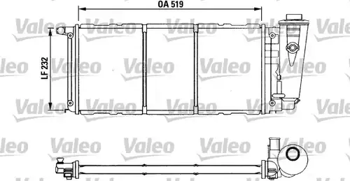 воден радиатор VALEO 730839