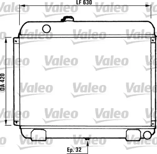 воден радиатор VALEO 730881