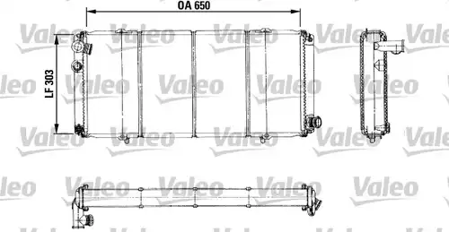 воден радиатор VALEO 730898