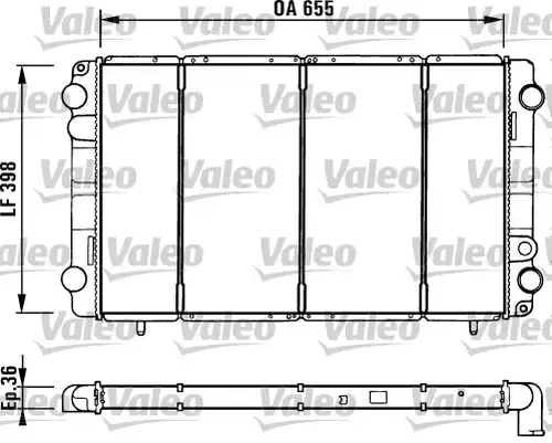 воден радиатор VALEO 730944