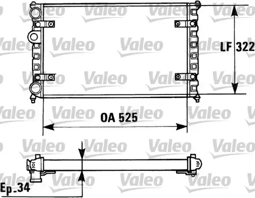 воден радиатор VALEO 730947