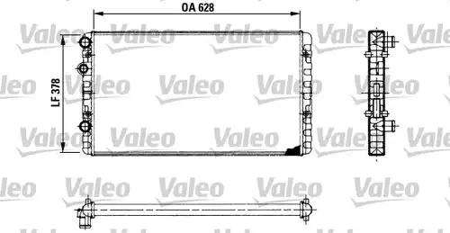 воден радиатор VALEO 730955