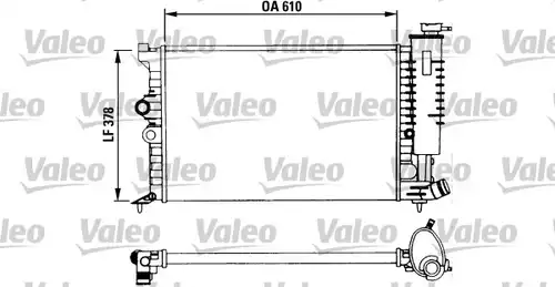 воден радиатор VALEO 730957