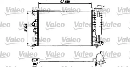 воден радиатор VALEO 730960