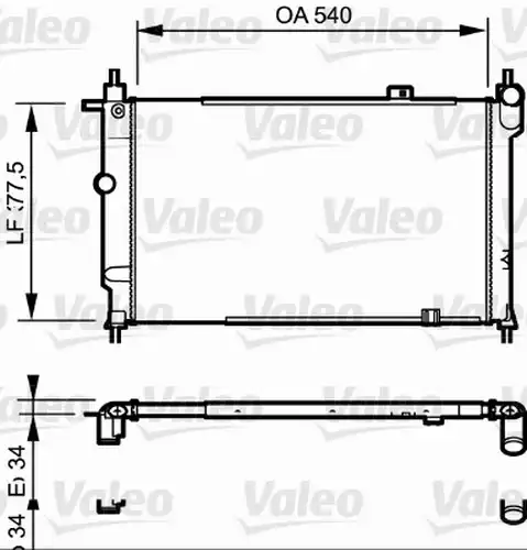 воден радиатор VALEO 730993