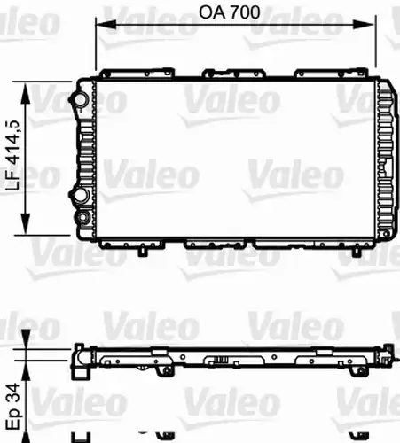 воден радиатор VALEO 730995