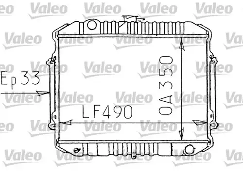 воден радиатор VALEO 731071