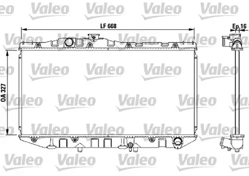 воден радиатор VALEO 731098