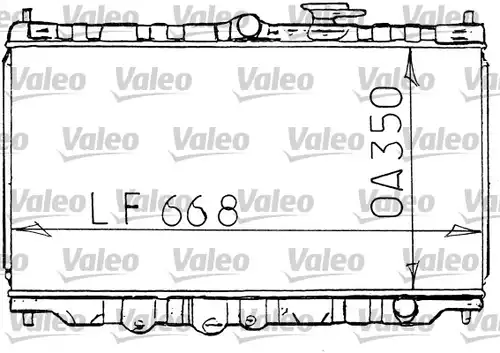 воден радиатор VALEO 731100