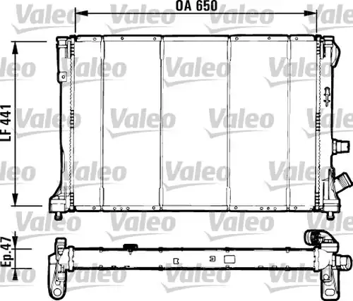 воден радиатор VALEO 731129