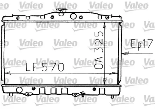 воден радиатор VALEO 731135