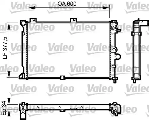 воден радиатор VALEO 731170