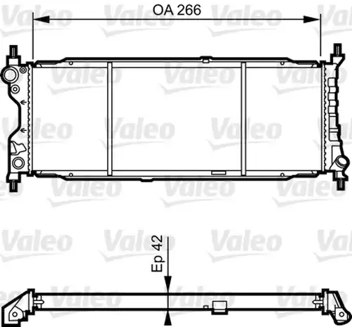 воден радиатор VALEO 731179