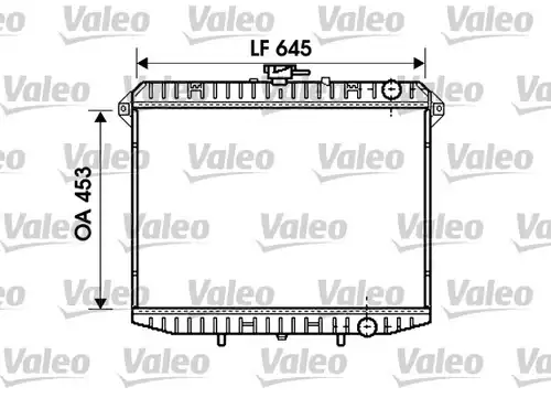 воден радиатор VALEO 731261