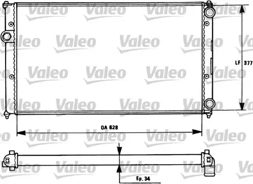 воден радиатор VALEO 731265