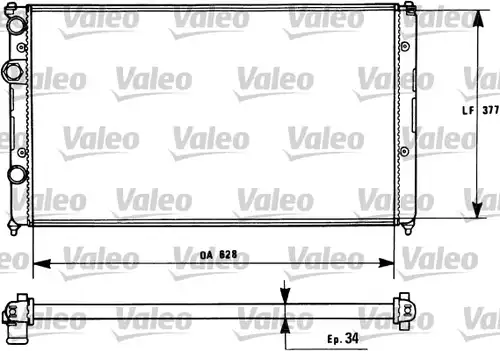 воден радиатор VALEO 731267