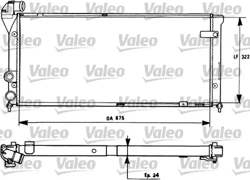 воден радиатор VALEO 731270