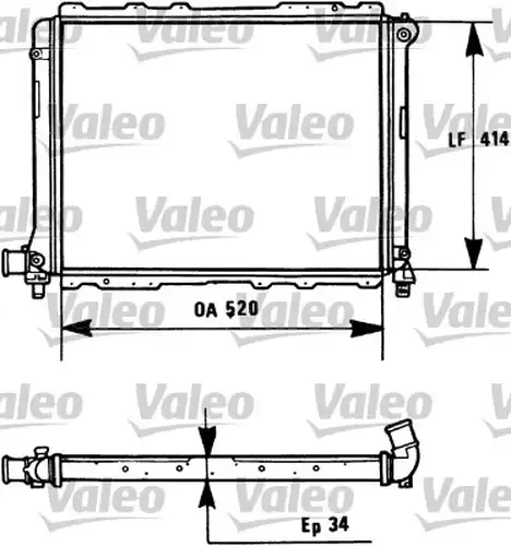 воден радиатор VALEO 731282