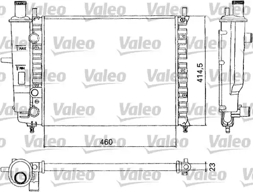 воден радиатор VALEO 731304