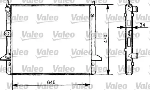 воден радиатор VALEO 731387