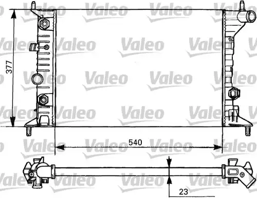 воден радиатор VALEO 731393