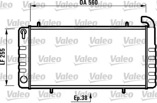 воден радиатор VALEO 731410