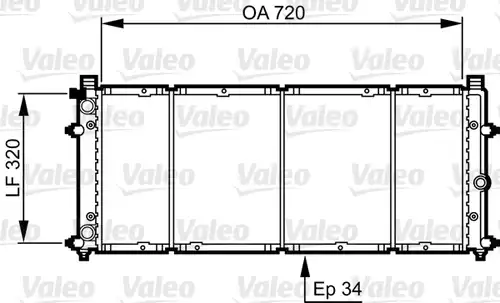 воден радиатор VALEO 731411