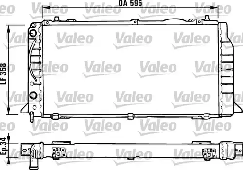 воден радиатор VALEO 731422