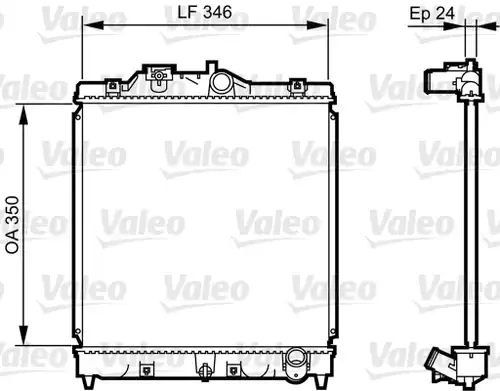 воден радиатор VALEO 731434