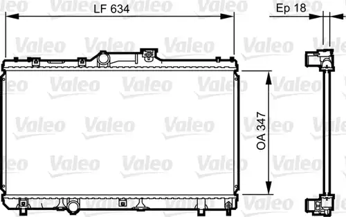 воден радиатор VALEO 731441