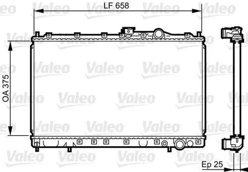 воден радиатор VALEO 731451