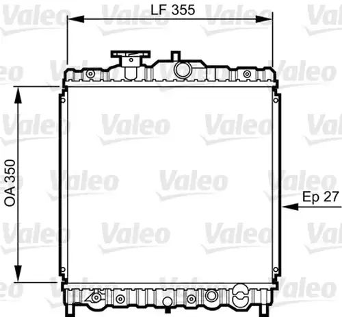 воден радиатор VALEO 731469