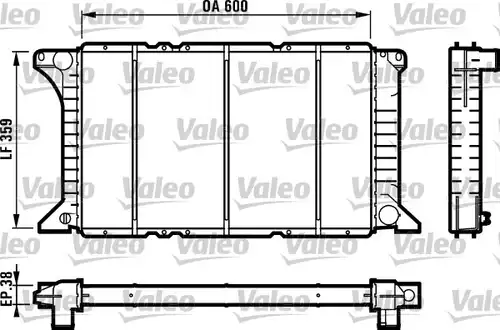 воден радиатор VALEO 731492