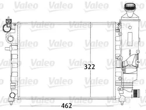 воден радиатор VALEO 731498