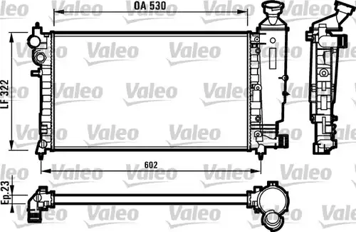 воден радиатор VALEO 731526