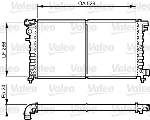 воден радиатор VALEO 731530