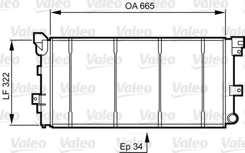 воден радиатор VALEO 731531