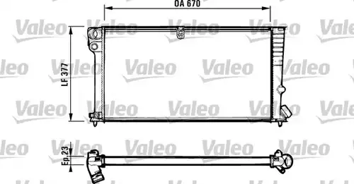 воден радиатор VALEO 731570