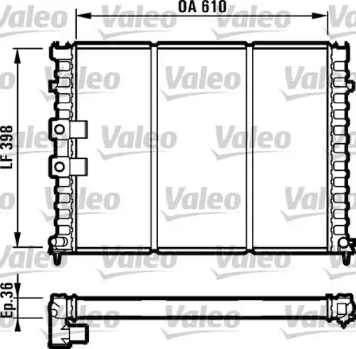 воден радиатор VALEO 731584