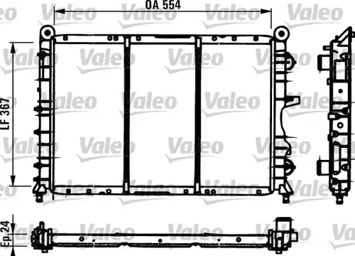 воден радиатор VALEO 731590