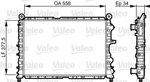 воден радиатор VALEO 731592