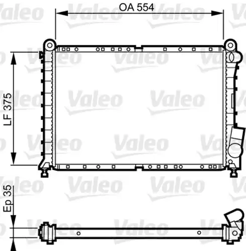 воден радиатор VALEO 731593