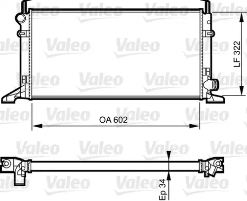 воден радиатор VALEO 731594