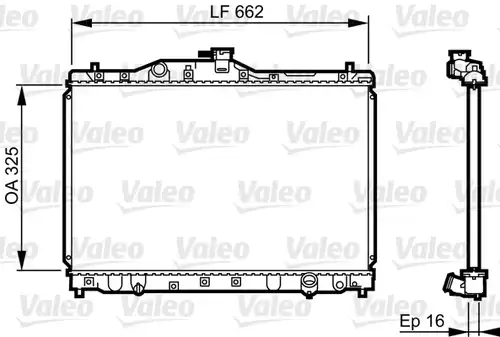 воден радиатор VALEO 731630