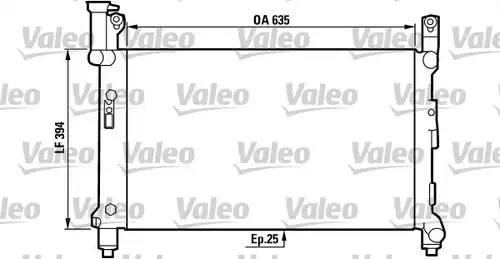 воден радиатор VALEO 731720