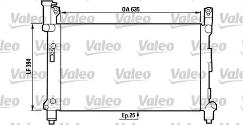 воден радиатор VALEO 731721